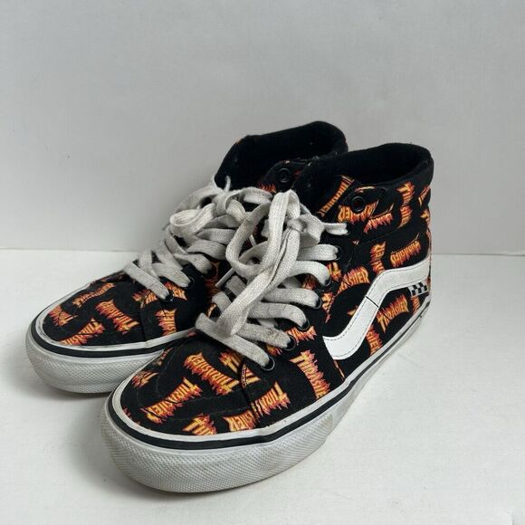Vans Other - Vans X Thrasher Old Skool SK8-Hi Canvas Black Skateboarding Mens Shoes Sneaker